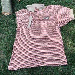 Vintage 80s/90s Tan Adidas Polo